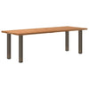 Eettafel Rechthoekig 200X90X74 Cm Massief Eikenhout Lichtbruin Naturel