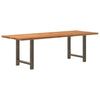 Eettafel Rechthoekig Massief Eikenhout Lichtbruin