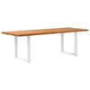 Eettafel Rechthoekig Massief Eikenhout Lichtbruin