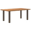 Eettafel Rechthoekig 200X90X74 Cm Massief Eikenhout Lichtbruin Naturel
