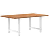Eettafel Rechthoekig Massief Eikenhout Lichtbruin