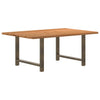 Eettafel Rechthoekig Massief Eikenhout Lichtbruin