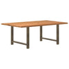 Eettafel Rechthoekig Massief Eikenhout Lichtbruin