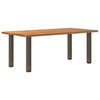 Eettafel Rechthoekig 200X90X74 Cm Massief Eikenhout Lichtbruin Naturel