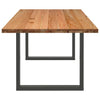 Eettafel Rechthoekig Massief Eikenhout Lichtbruin
