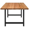 Eettafel Rechthoekig Massief Eikenhout Lichtbruin