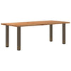 Eettafel Rechthoekig 200X90X74 Cm Massief Eikenhout Lichtbruin Naturel
