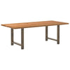 Eettafel Rechthoekig Massief Eikenhout Lichtbruin