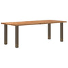 Eettafel Rechthoekig 200X90X74 Cm Massief Eikenhout Lichtbruin Naturel