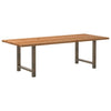 Eettafel Rechthoekig Massief Eikenhout Lichtbruin