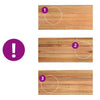Eettafel Met Natuurlijke Rand 220X100X74 Cm Massief Eikenhout Wit