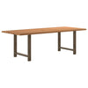 Eettafel Rechthoekig Massief Eikenhout Lichtbruin