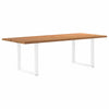 Eettafel Met Natuurlijke Rand Massief Eikenhout Rechthoekig
