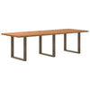 Eettafel Rechthoekig Massief Eikenhout Lichtbruin