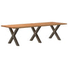 Eettafel Rechthoekig Massief Eikenhout Lichtbruin