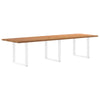 Eettafel Met Natuurlijke Rand Massief Eikenhout Rechthoekig