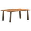 Eettafel Rechthoekig 240X80X74 Cm Massief Eikenhout Lichtbruin Naturel