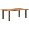 Eettafel Rechthoekig 200X90X74 Cm Massief Eikenhout Lichtbruin Naturel