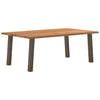 Eettafel Rechthoekig 240X80X74 Cm Massief Eikenhout Lichtbruin Naturel