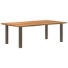 Eettafel Rechthoekig 200X90X74 Cm Massief Eikenhout Lichtbruin Naturel