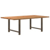 Eettafel Rechthoekig Massief Eikenhout Lichtbruin