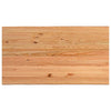 Eettafel Met Natuurlijke Rand 220X120X74 Cm Massief Eikenhout Naturel