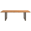 Eettafel Met Boomrand 240X120X74 Cm Massief Hout Eiken Naturel
