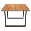 Eettafel Met Boomrand 240X120X74 Cm Massief Hout Eiken Naturel