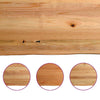 Eettafel Met Boomrand 240X120X74 Cm Massief Hout Eiken Naturel