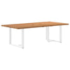 Eettafel Met Natuurlijke Rand Massief Eikenhout Rechthoekig