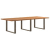Eettafel Rechthoekig Massief Eikenhout Lichtbruin