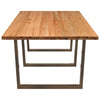Eettafel Rechthoekig 320X120X74 Cm Massief Eikenhout Natuurlijk Staal