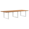 Eettafel Rechthoekig Massief Eikenhout Lichtbruin