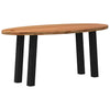 Eettafel Ovaal Massief Eikenhout Lichtbruin