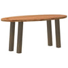 Eettafel Ovaal Massief Eikenhout Lichtbruin