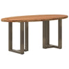 Eettafel Ovaal Massief Eikenhout Lichtbruin