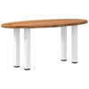 Eettafel Ovaal Massief Eikenhout Lichtbruin
