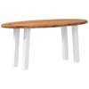 Eettafel Ovaal Massief Eikenhout Lichtbruin