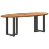 Eettafel Ovaal Massief Eikenhout Lichtbruin