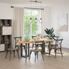 Eettafel Ovaal Massief Eikenhout Lichtbruin