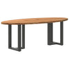 Eettafel Ovaal Massief Eikenhout Lichtbruin