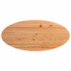 Eettafel 220X100X74 Cm Ovaal Massief Eikenhout Lichtbruin
