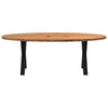 Eettafel Ovaal Massief Eikenhout Lichtbruin