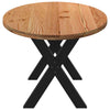Eettafel Ovaal Massief Eikenhout Lichtbruin