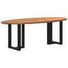 Eettafel Ovaal Massief Eikenhout Lichtbruin