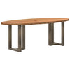 Eettafel Ovaal Massief Eikenhout Lichtbruin