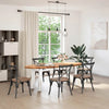Eettafel Ovaal Massief Eikenhout Lichtbruin