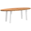 Eettafel Ovaal Massief Eikenhout Lichtbruin