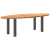 Eettafel Ovaal Massief Eikenhout Lichtbruin