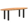 Eettafel Ovaal Massief Eikenhout Lichtbruin